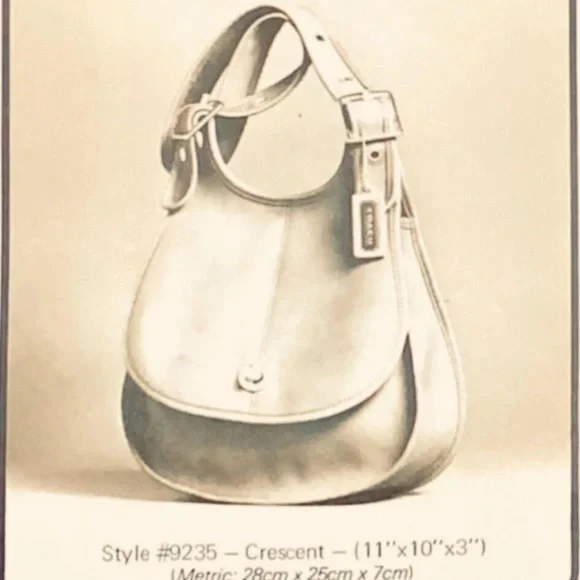 Vintage Coach Crescent Leather Saddle Bag - Picture 12 of 13